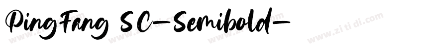 PingFang SC-Semibold字体转换